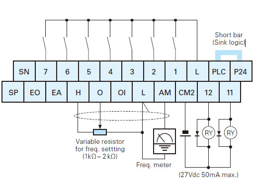 sink source logic of intelligent input terminals sink or source