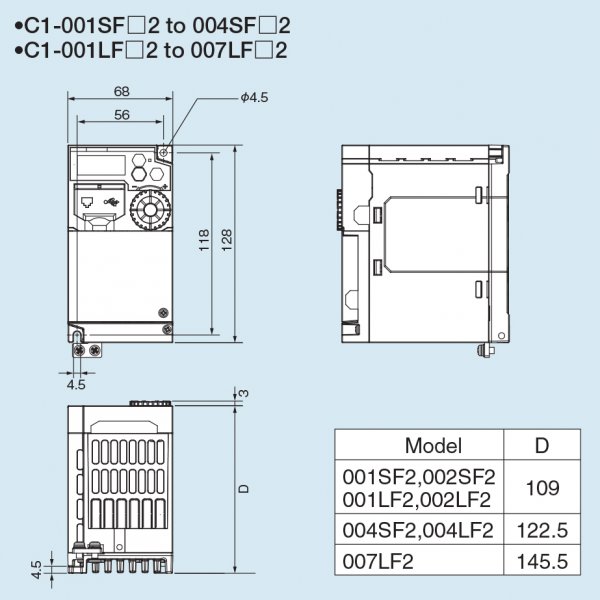 VFD, C1007LFU2, AC Motor Drive