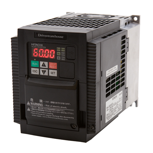 WJ200-022SF 3HP 2.2kW 230V Single Phase Input VFD - Hitachi
